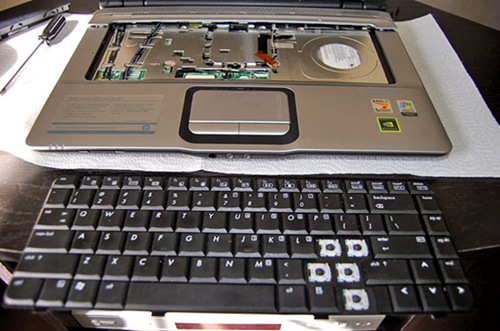 Step 12 - Keyboard removed